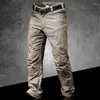 Pantaloni per esterni cittadini uomini cargo impermeabili per la caccia alle escursioni da combattimento tattico swat pantaloni multi tasca casual