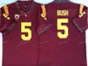 SJ NCAA College Mens USC Trojans Jersey 5 Reggie Bush 9 Juju Smith-Schuster 14 Sam Darnold 21 Adoree 'Jackson 32 O.J Simpson 150th