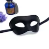 Máscara de Halloween Black Homem Meio rosto Fache Adulto Partido Branco Suprimentos Gentleman Máscara de Máscara de baile Rre14753