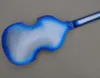 4 sznurki niebieska elektryczna gitara basowa z białą paszczącą podstrunnicą pickguard można dostosować