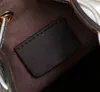 12Aアップグレードミラー品質ミニトレソールバケットバッグレディン本革のカルフスキンハンドバッグ高級デザイナーブラックレター財布ドローストリングショルダーストラップボックスバッグ