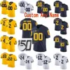 SJ NCAA College Jerseys Michigan Wolverines 9 Donovan Peoples-SJ NES 84 Sean McKeon 83 Zach Gentry 88 Grant Perry Custom Football costurado