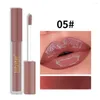 Lipgloss Sexy rote Glasur Wasser-Licht-Spiegel Wasserdicht Nicht verblassen Tönung Dauerhaft Befeuchten Flüssiger Lippenstift Koreanische Kosmetik