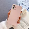 Candy Color Silicone Phone Case for iPhone 15 14 13 12 11 Pro Max 12 Mini X XS Max XR Matte Soft TPU الغطاء الخلفي