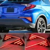 2PCS LED Reflector Lamp Rear Fog Lamp Tail Bumper Light Brake Light For Toyota C-HR CHR 2016 2017 2018 2019 2020