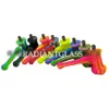 Portable Silicone Marteau Bubbler Nouveauté Bubblers Fumer Des Pipes Pour Le Tabac avec Perolator Bol En Verre