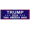 Voiture Trump Drapeaux Autocollants 2024 U.S. General Election 3x9 pouces Laptop Decal save Keep America Great Sticker
