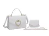 Nuevo bolso clásico de mujer 2pcs/set Totes bolsos para el hombro de la moda Combinación PU cuero cruzbody satchel diseñador de diseño carteras bolso 1026 001