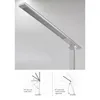 Bordslampor LED -skrivbordslampa för studie 7 Ljusstyrka Läsning Bedside Daylight With Touch Control Light Office Home Plug