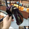 Headbands Wool Hair Band Wide Edge Knitting Color Bar Autumn And Winter Hairs Hoop Women Fashion Headbands Accessories 4 6Cx K2B Drop Dhcxs