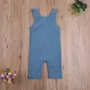 Rompers Summer Newborn Baby Boys Girls Romper Jumpsuits One Piece Jumpsuits Solid Color Sleeveless Casual Baby Clothes J220922