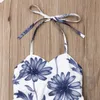 Barboteuses En Gros Été Nouveau-Né Bébé Fille Barboteuse Sans Manches Combinaison Tenues Sunsuit Vêtements Bébé Filles Floral Vêtements J220922