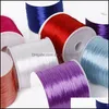 Koorddraad 50 m/rol 0,7 mm elastische ronde kristallijn draad nylon rubberen rekbare koorddraad voor sieraden maken kralenarmband 14 co dhtsi