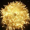 سلاسل 10/20/50/100M LED String Lights Garland Fairy Light Tree Lamp