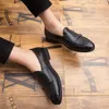 Loafers geklede schoenen mannen trend visschubben patroon persoonlijkheid dubbele gesp mode business casual bruiloft dagelijks Meerdere maten