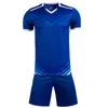 Ensembles de course Hommes manches courtes jaune maillot de football ensemble violet adulte football uniforme garçon bleu enfants chemise nom personnalisé bricolage numéro W220923