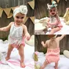 Rompers Cute Newborn Toddler Infant Baby Girls Clothes Tassel Patchwork Romper Sleeveless Jumpsuit Outfits Baby Summer Clothes J220922