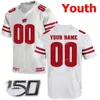 Sj Custom Wisconsin Badgers College Football Jerseys 12 Alex Hornibrook 14 Nakia Watson 16 Russell Wilson Men Women Youth Stitched