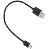 Kort type C kabels Micro USB 2.0 kabelsynchronisatie Gegevenslaad draadkoord 25 cm voor Samsung S6 S7 S8 Xiaomi