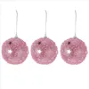 Party Decoration 3Pcs Christmas Glitter Powder Balls Tree Hanging Layout Pendants Drop Delivery 2021 Home Garden Festive Party Suppli Dhfqp