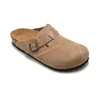 2023 Designer Sandals for Men Women Boston Clog Sandalo in pelle Suede in pelle Suede Solle piatte piatti muli Muli Slide invernali Slide sandalia sandalia Slimi di diapositiva sandalia