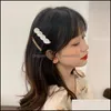 Клипы для волос Barrettes аксессуары для волос 2pcs/Set сплав Crystal Barrette Gold Metal Aligator Clip Girls Leves