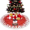 Skirts de árboles de Navidad Mat de decoración de los árboles de Navidad Ornamentos de reno de reno Decoraciones de fiestas Festivales de vacaciones GCB15746