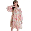 Девушка платья платья цветочные рисунки для девочек вечеринка детские детские детские детские детские детские одежды