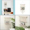 Tapestries Tapestries Rame Magazine Holder Handgeweven plantenmand Mand Hangende Tapestry Plant Organisator Farmhouse Home Room Decor Dhui1