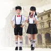 Giyim Setleri Çocuk Korosu Performansı Erkek ve Kız Bibs Öğrenci Üniformaları Giymek Okul