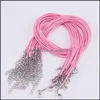 Chave de cabo de couro de fio de fio para colar mti color pingente string sweater weave entrega de gota 2021 jóias descobertas compone