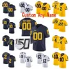 SJ NCAA College Jerseys Michigan Wolverines 9 Donovan Peoples-SJ NES 84 Sean McKeon 83 Zach Gentry 88 Grant Perry Custom Football costurado