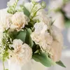 Decoratieve bloemen 1 Bunch 7-heads Carteringen Single Home Wedding Decoratie Bloemen Zijderbloem Hoge kwaliteit Hand vasthouden kunstmatig