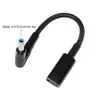 Consume electronics charger cable Type C female to 4.5x3.0mm Plug Converter 100W USB C PD Fast Charging for HP Laptop