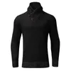 Hommes chandails haut solide pull écharpe pull taille col angleterre couleur pulls hommes moyen hiver manteau 220923