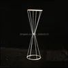 Party Decoration Wedding Props White Metal Iron Frame Flower Vase Stand för mittpunkt Heminredning Drop Delivery 2021 Garden F DHT85