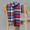 Scarves cm new outdoor Plaid Winter Scarf Women men unisex shalw Warm wrap muffler Foulard Fashion Cashmere hijab pashmina tassels Y