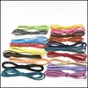 Cord Wire 5Yards/Lot M Flat Faux Suede Braided Cord Korean Veet Leather Handmade Beading Bracelet Jewelry Making Thread String Rope Dhl2Q