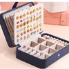 Jewelry Pouches Portable Box Organizer Capacity Necklace Earrings Rings Packaging Display Travel Case Casket 4.6