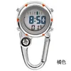 Zegarki kieszonkowe Sport Hook Clock Prezent Electronic Luminous wielofunkcyjny FOB Watch Outdoor Fashion Digital Carabiner Clip