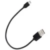 Korte USB Type C -kabels V8 Micro -ladingsgegevenssnoer Synchronisatie Laadlijn Snelle oplader Draad 25 cm voor smartphone
