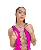 Women's Tanks Lace Up Crop Top Women Birthday Outfits Clubwear Bandage Sexy Tops For Summer Beach Patchwork Sleeveless Skinny Tank