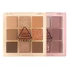 Ombre à paupières IKALU 9 couleurs chatoyantes Palette de fard à paupières mat durable maquillage étanche coréen cosmétiques Maquillaje TSLM1