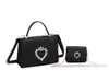 Nuevo bolso clásico de mujer 2pcs/set Totes bolsos para el hombro de la moda Combinación PU cuero cruzbody satchel diseñador de diseño carteras bolso 1026 001