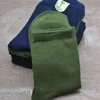 Chaussettes pour hommes 10 paires hommes chaussettes Vintage Durable résistant à l'usure pratique couleur unie mâle chaussette Mature haute qualité armée vert mâle chaussette Meias 220923