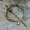 Brooches Viking Brooch Vintage Twist Penannular Cloak Pin Ancient Medieval For Women Men Shawl Scarf Decorated