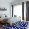 Ковры Carmhome мягкий ковер против скольжения Classic Blue Geometric для гостиной спальни коврик для дома