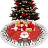 Jupes rondes d'arbre de noël de 78cm, tapis de flanelle, tapis décoratif pour Festival, décoration de noël, GCB16585