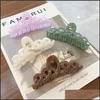 Hair Clips Barrettes Woman Fashion Accessories After Bath Nonslip Jaw Clips Simplicity Crown Shape Big Hairs Holder Girl Temperament Dhlas