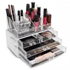 Jewelry Pouches Desktop Makeup Organizer Cosmetic Drawer Storage Box Transparent Holder